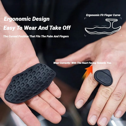Weight Lifting Grips 2-Pack | Fingerless Workout Hand Protection for Gym Training