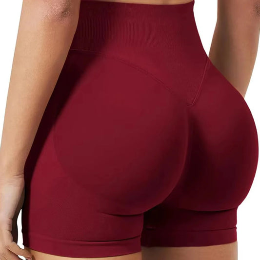 Low-Waist Seamless Summer Gym Shorts – High Stretch & Sculpting Fit