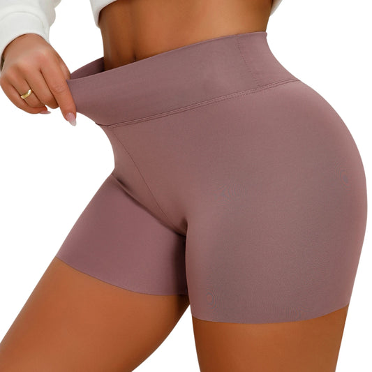 Seamless High-Waist Peach Gym Shorts – Quick Dry & Butt Lifting